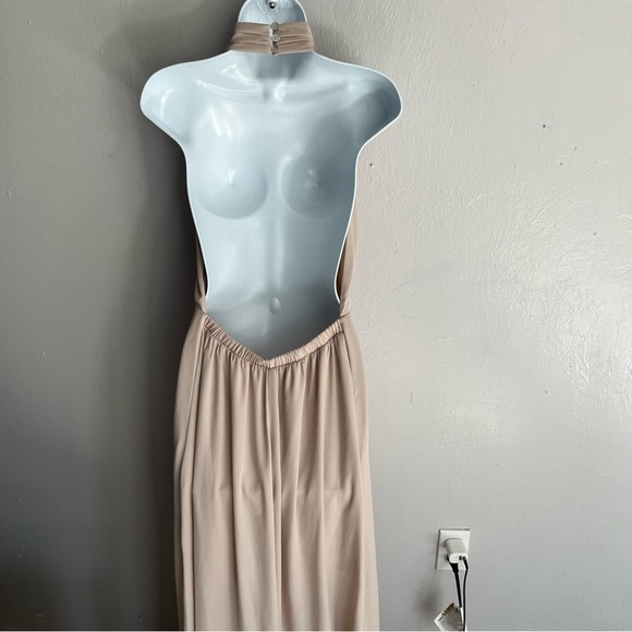 Show Me Your Mumu Colette Collar Halter Maxi Dress Large - Picture 9 of 11